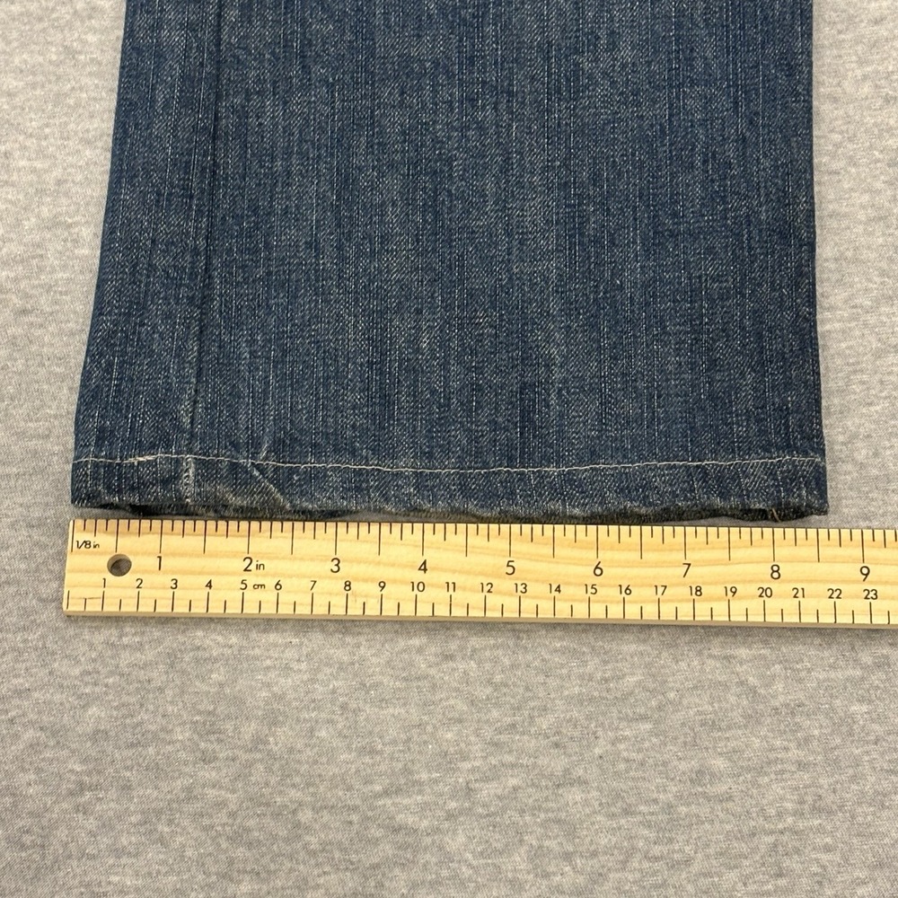 American Eagle Low Rise Boot Jeans Men's Size 36x32 (Fits 38x29.5) Dark Wash - Picture 7 of 9